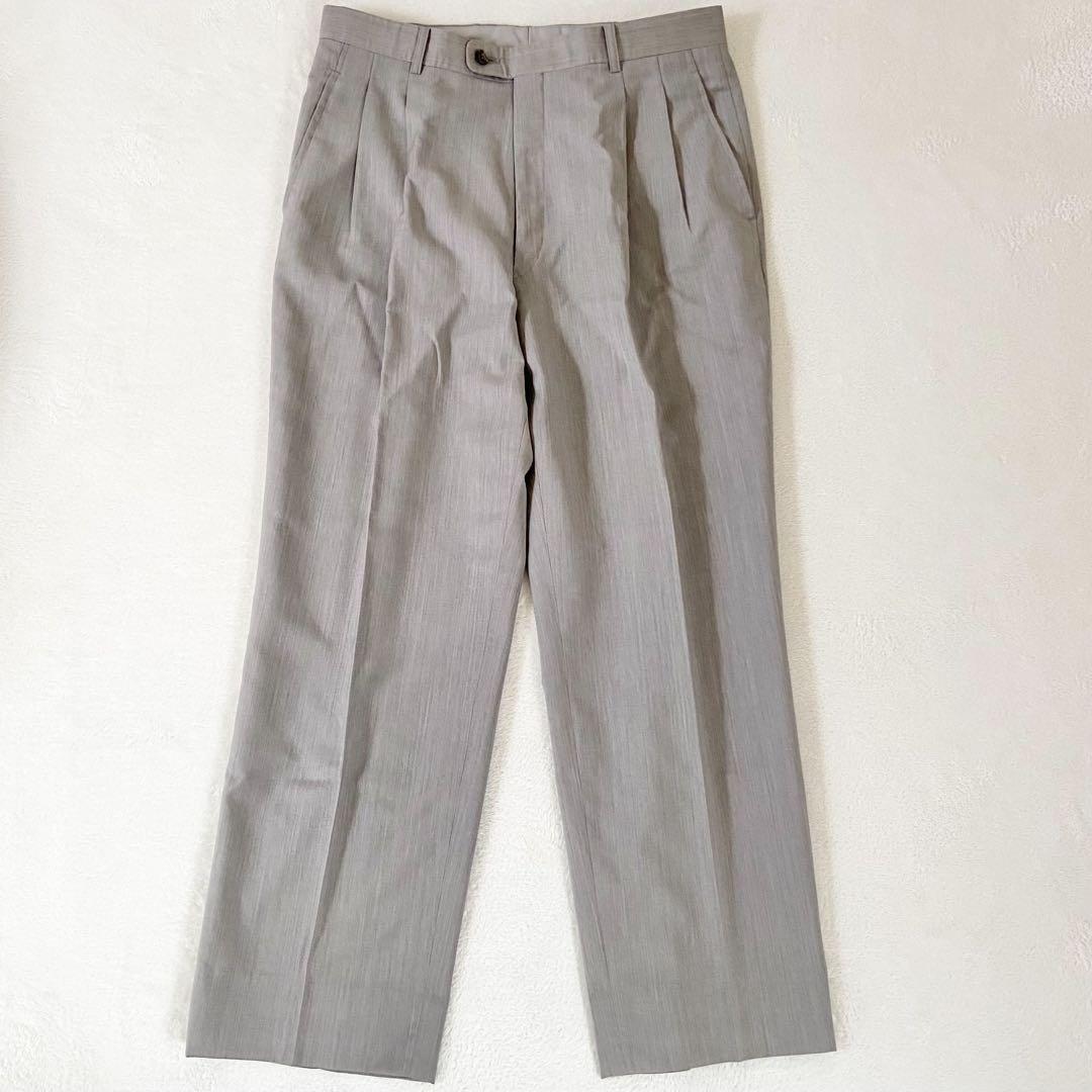 美品　Dior セットアップ　ダブル　グレー　セレモニー　ジャケット　パンツ