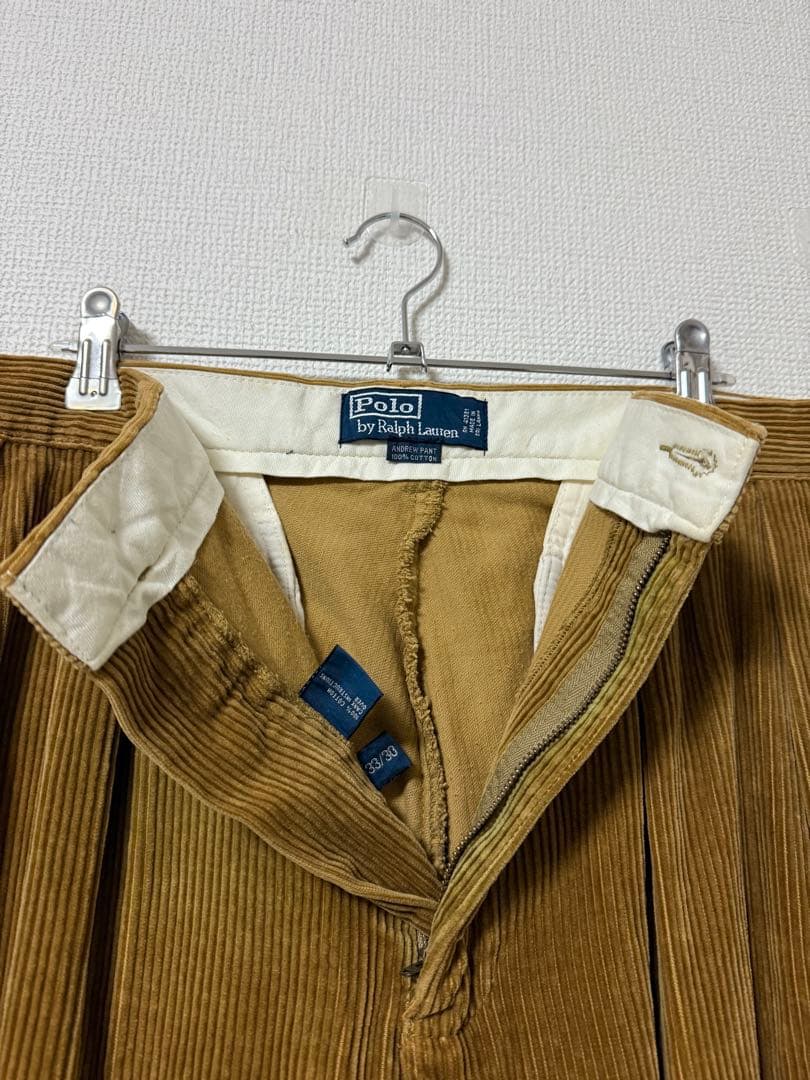 90'sPolo Ralph Lauren コーデュロイパンツ 太畝　33/30