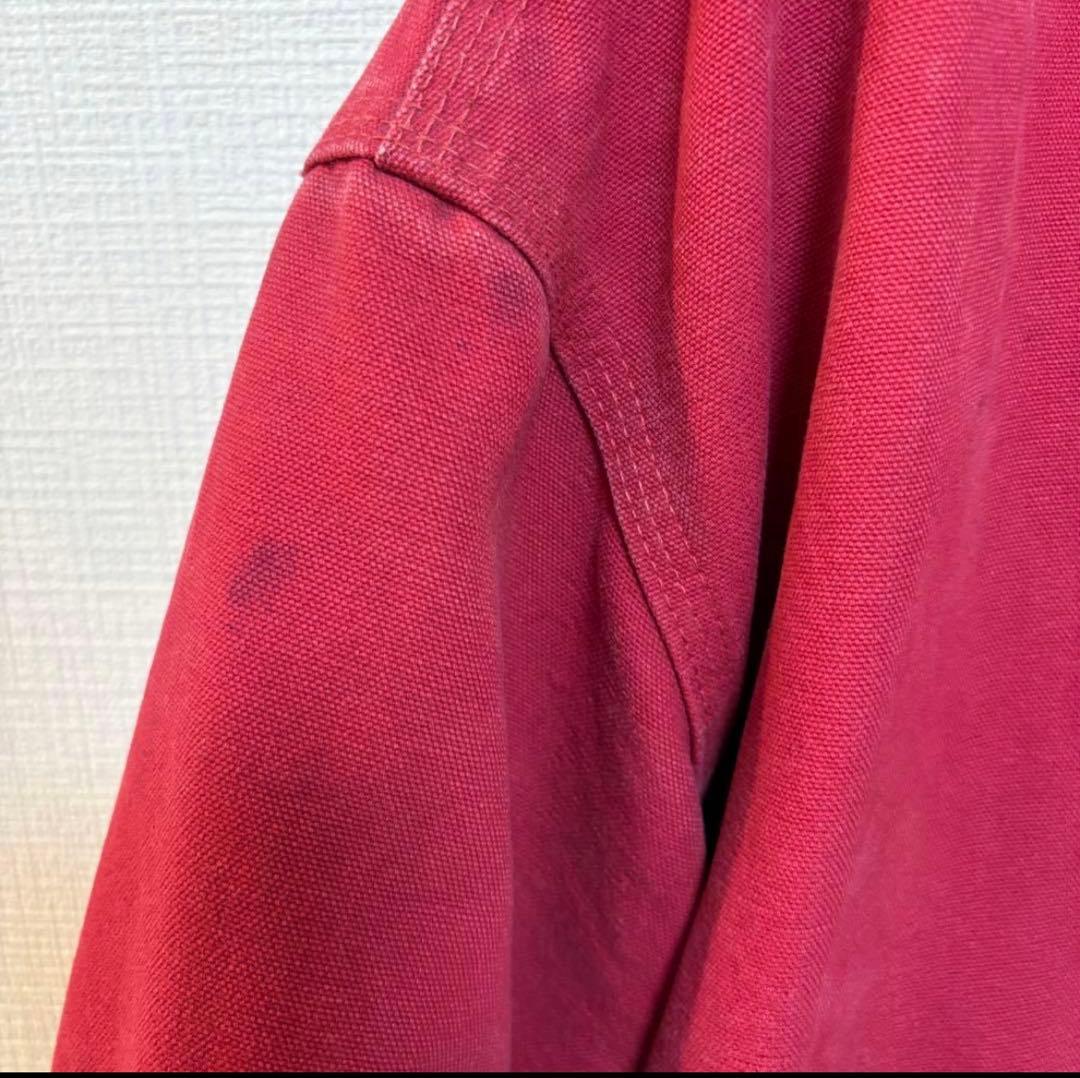 カーハート ダック地 アクティブ ジャケット RED 赤古着 2XL