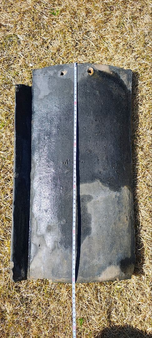 【yamaaa】古瓦　屋根瓦　左向き 約50cm 希少品　出雲大社　松江城