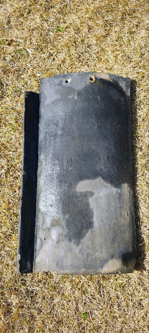 【yamaaa】古瓦　屋根瓦　左向き 約50cm 希少品　出雲大社　松江城