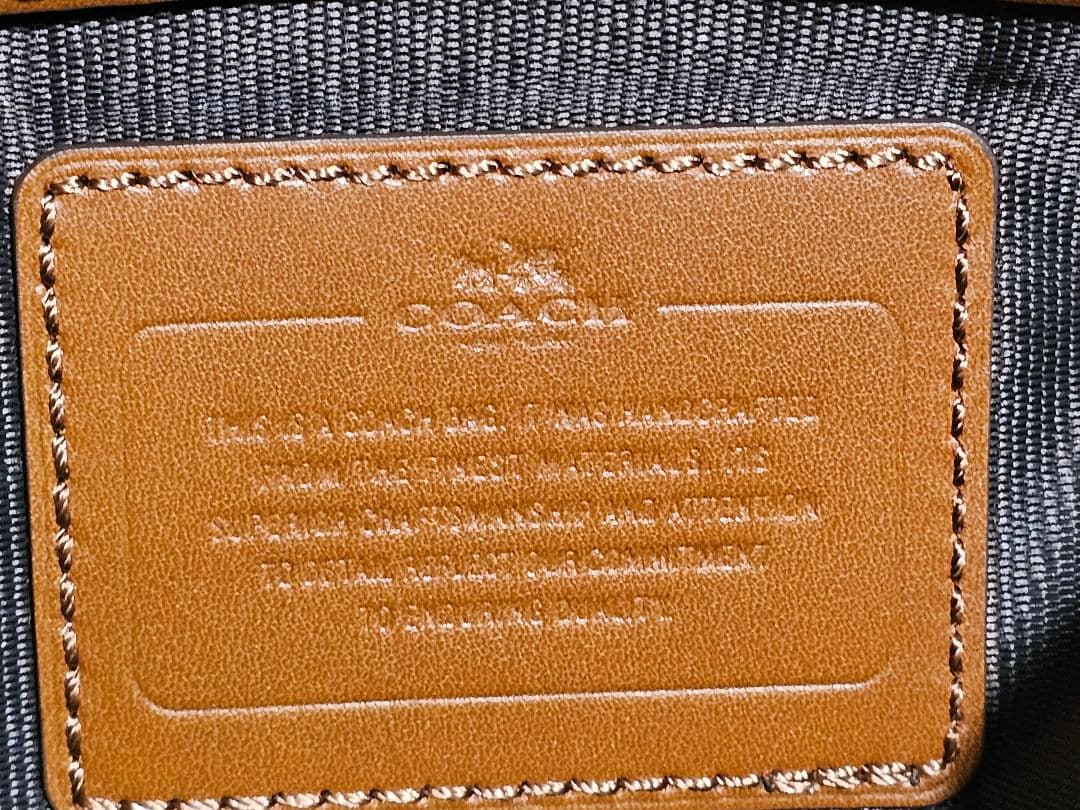 【良品】COACH　レザー　ボストンバッグ　ビジネスバッグ　ブラウン　２WAY