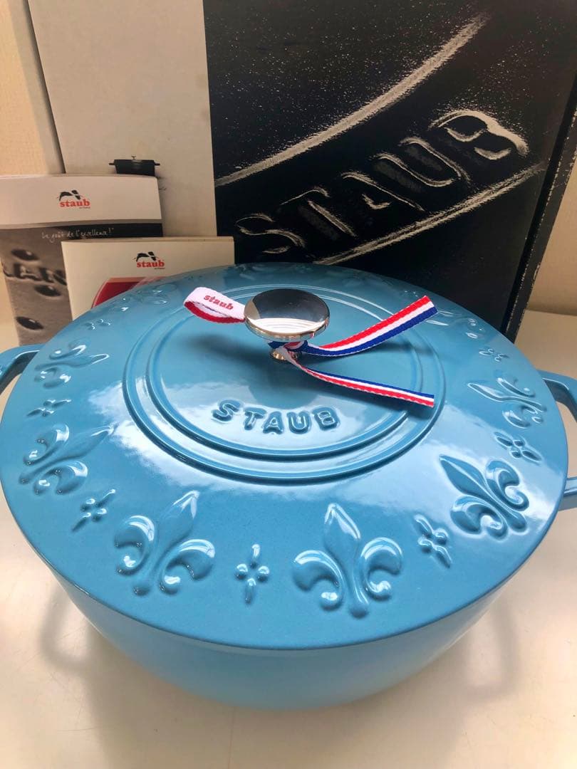 タイムセール【新品】ストウブ フルールドリス サックスブルー 24cm