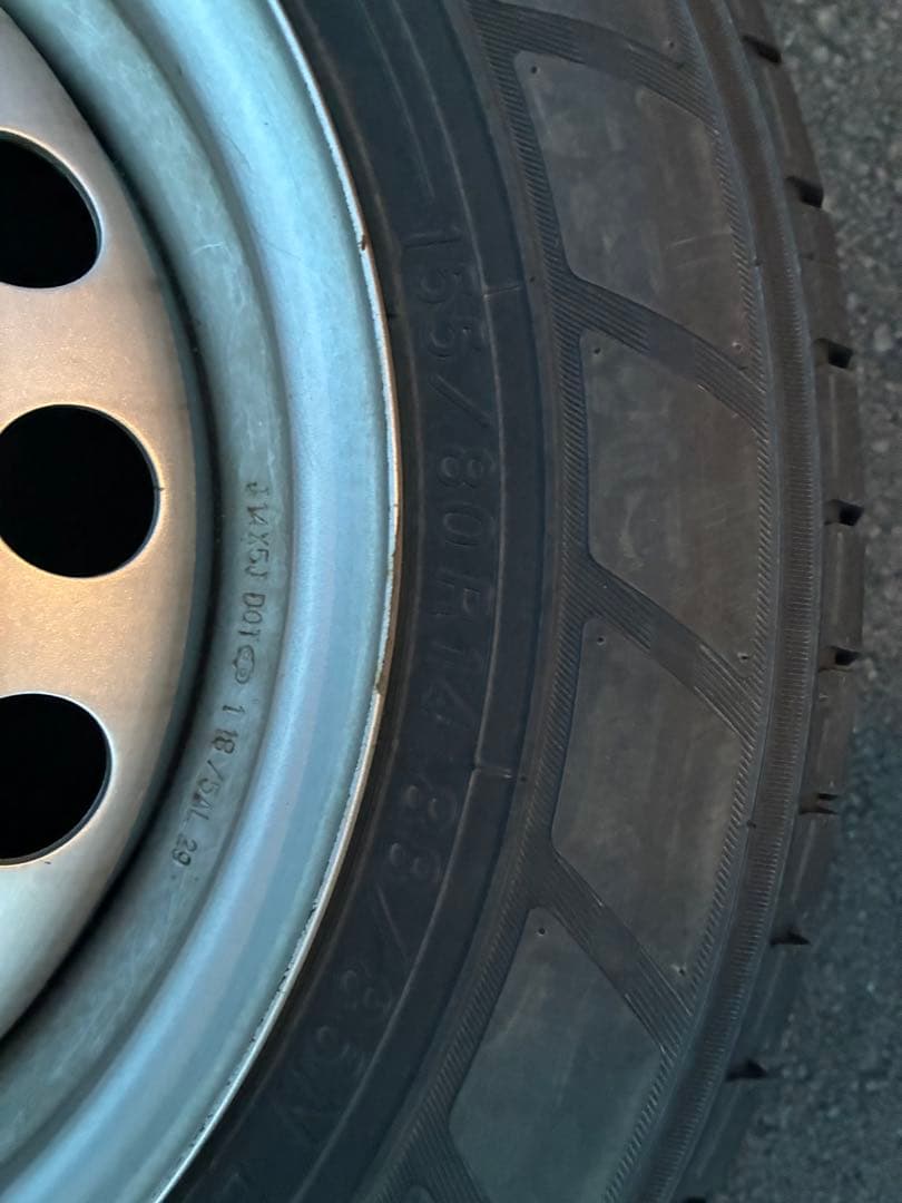 ヨコハマタイヤ ブルーアースバン 155/80R14 88/86 ホイールセット