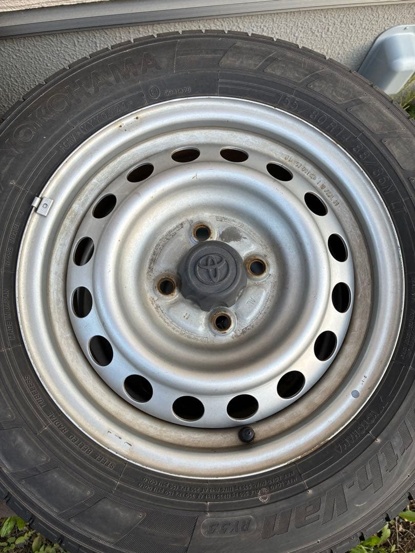 ヨコハマタイヤ ブルーアースバン 155/80R14 88/86 ホイールセット