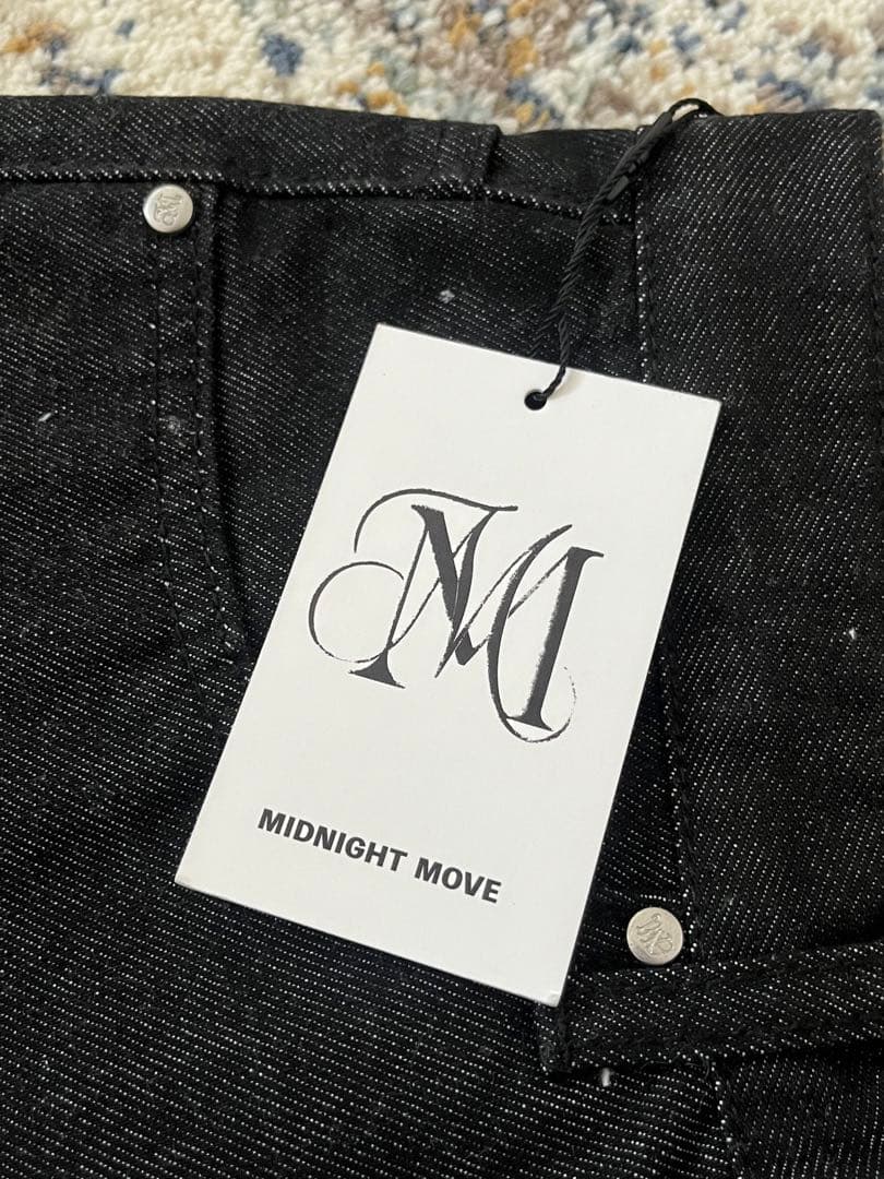 ［ムシンサ］MIDNIGHT MOVE スタッズ付きブラックデニムパンツ　未使用