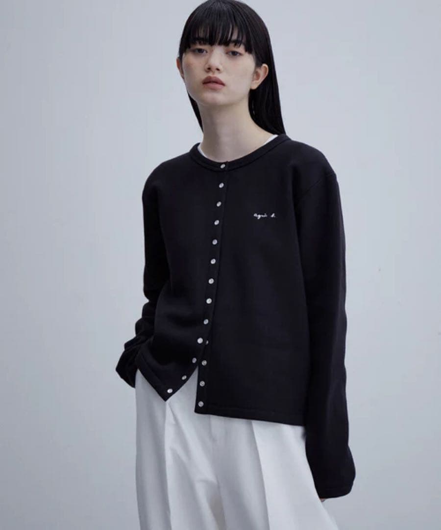 agnes b.× ADAM ET ROPE裏起毛 カーディガン
