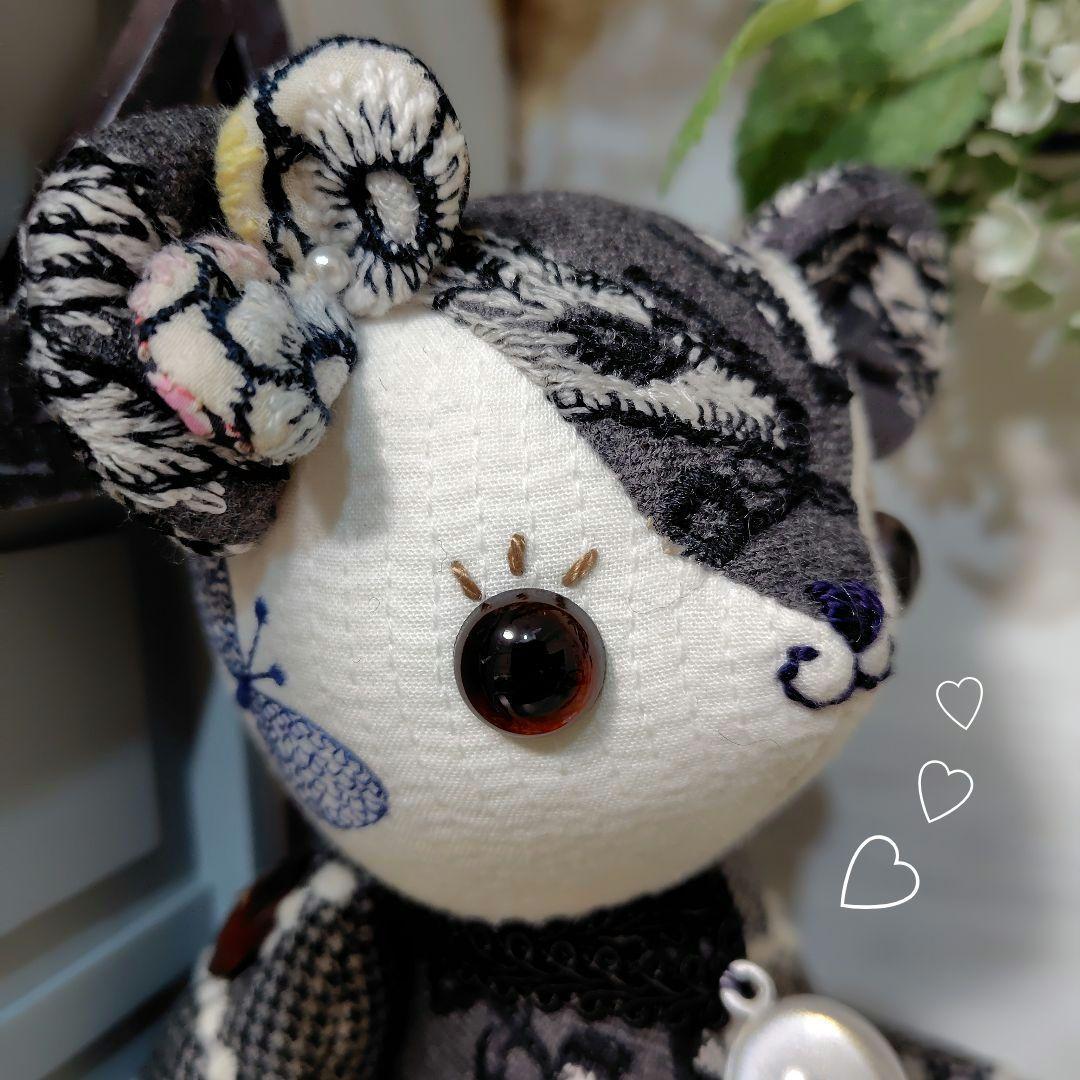 梅*様 【オークションです】ミナペルホネン＊ハンドメイド＊ぬいぐるみ＊テディベア