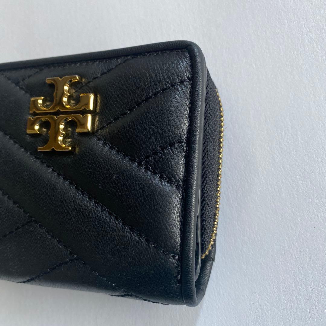 豆★ママTORY BURCH ブラックキルティング二つ折り財布