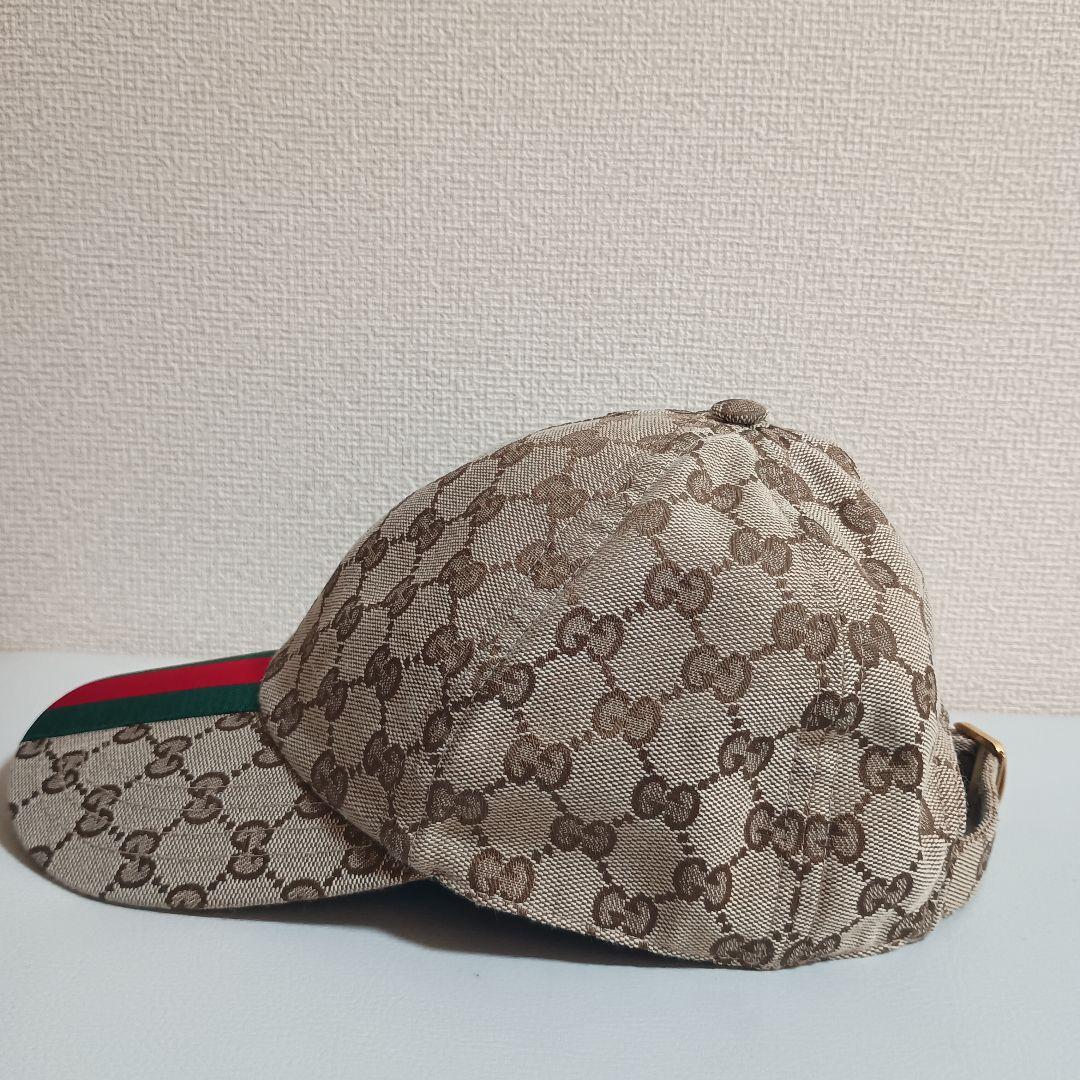 【最終価格】GGキャンバス ベースボールキャップ ベージュ＆エボニー　Mサイズ