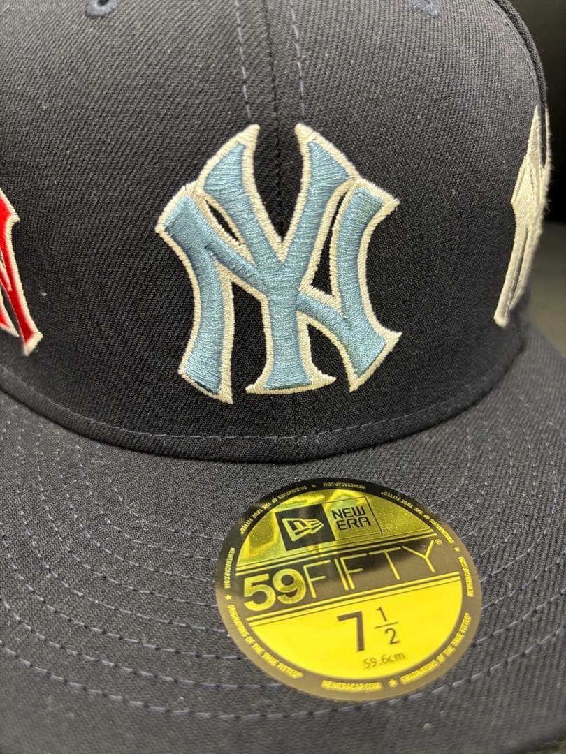 【美品】New Era×Supreme Yankees Kanji キャップ