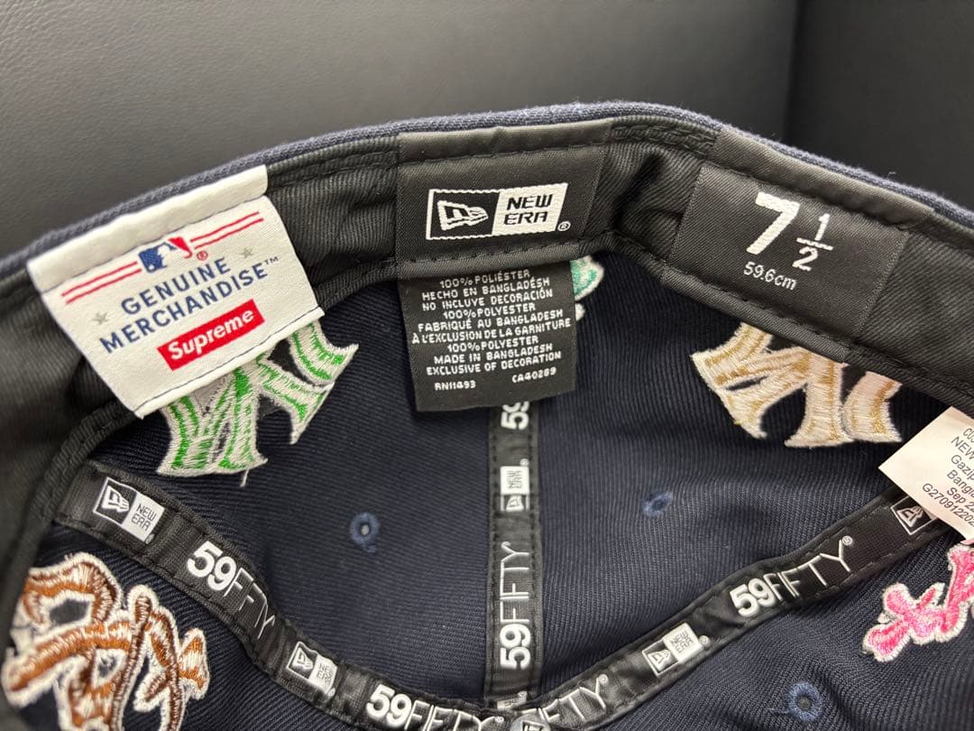 【美品】New Era×Supreme Yankees Kanji キャップ