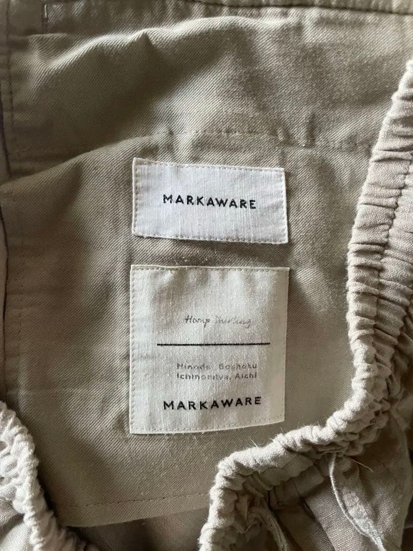 MARKAWARE （マーカウェア）ヘンプ素材イージーパンツ