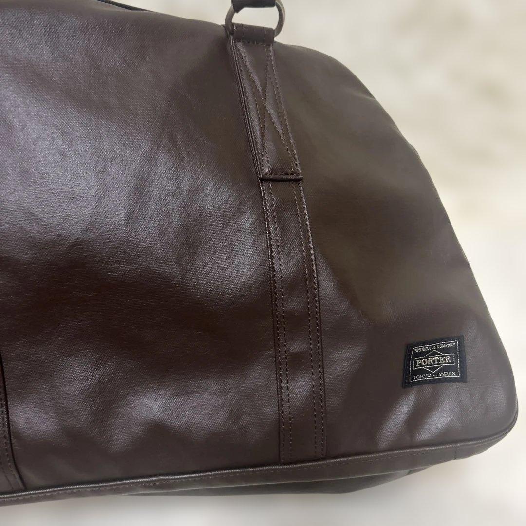 【未使用級】PORTER ポーター　フリースタイル ボストンバッグ　ブラウン