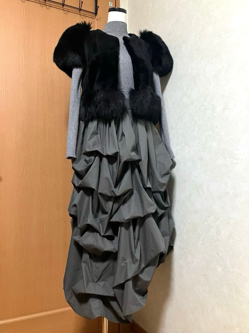【美品✨️】Olu. ランダムピックスカート／グレー サイズ0
