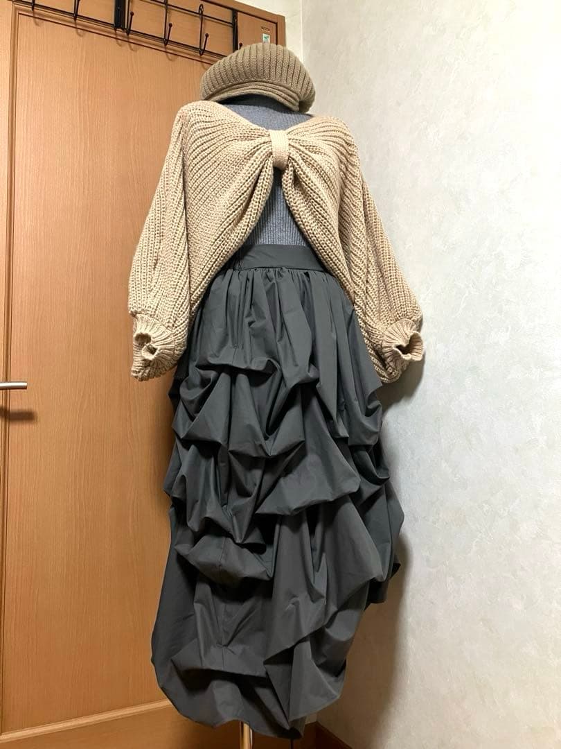【美品✨️】Olu. ランダムピックスカート／グレー サイズ0