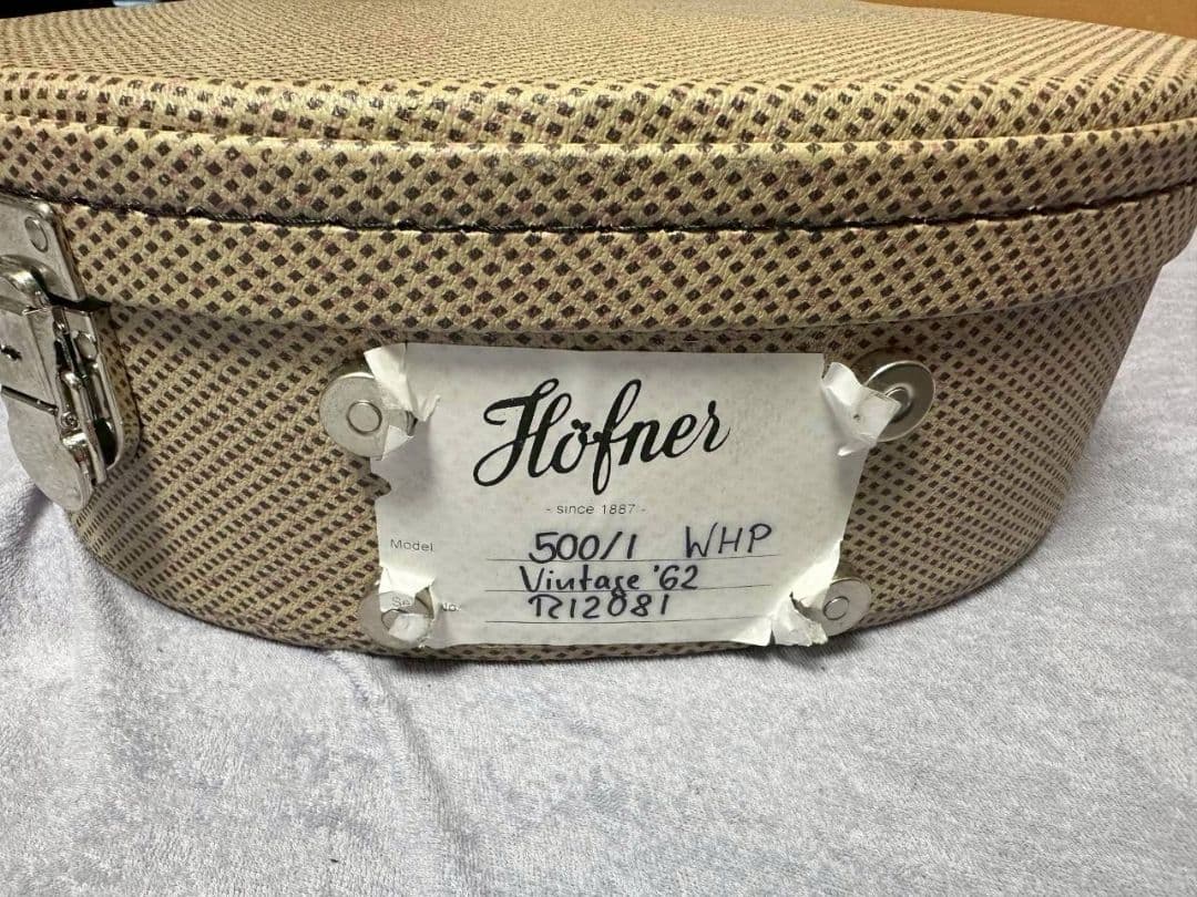 極美品 Hofner 500/1 Vintage 62 WHP 3rd Gen