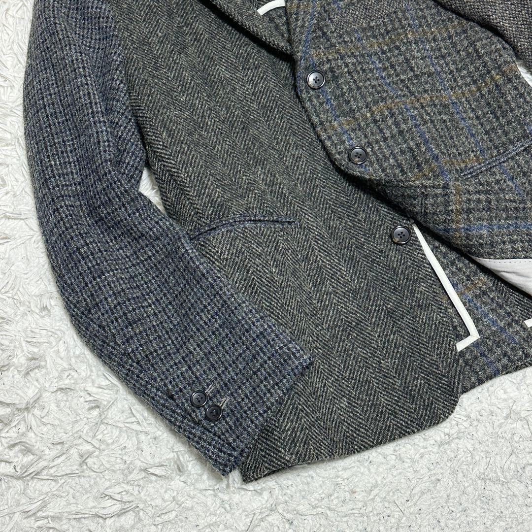 美品 ユナイテッドアローズ ハリスツイード クレイジーパターン ジャケット S