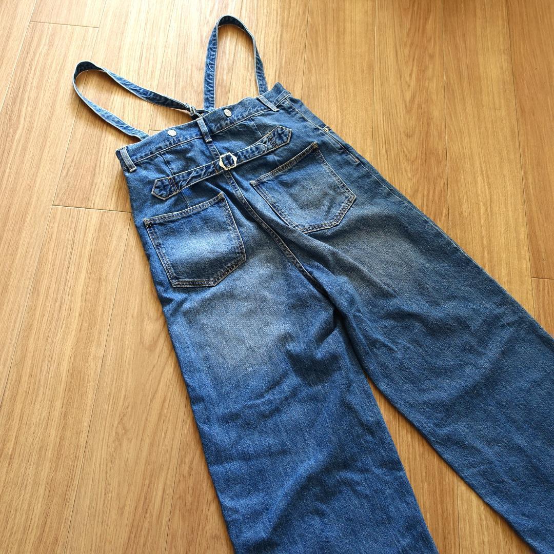 バンヤードストーム　サロペット ワイド パンツ デニム ジーンズ 0サイズ