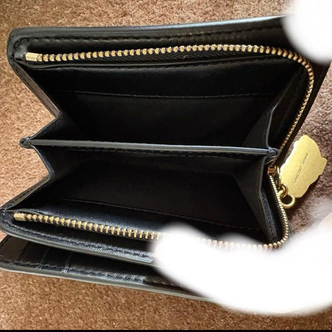 エイメイ MARC JACOBS 2つ折り財布 ホリデー ネイビー