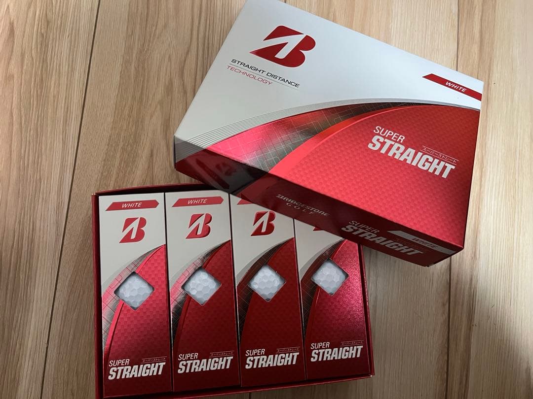 ブリヂストンゴルフボール SUPER STRAIGHT 2025年モデル12球入