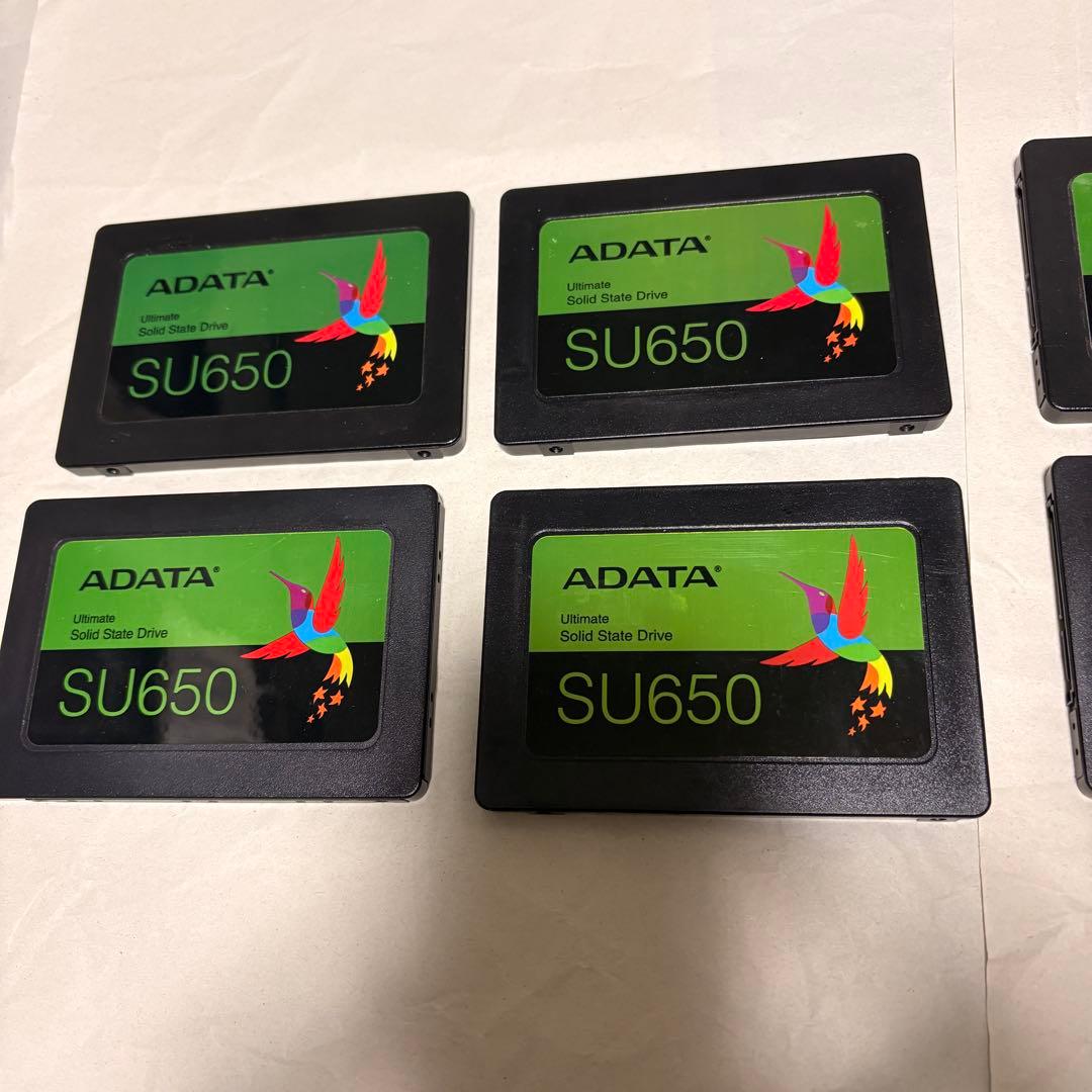中古、ADATA SU650 SSD 容量240GB、8個セット