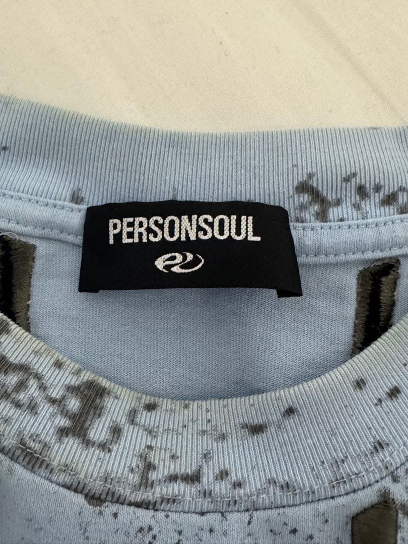 【PERSONSOUL】Tshirt color BLUE(最安値)