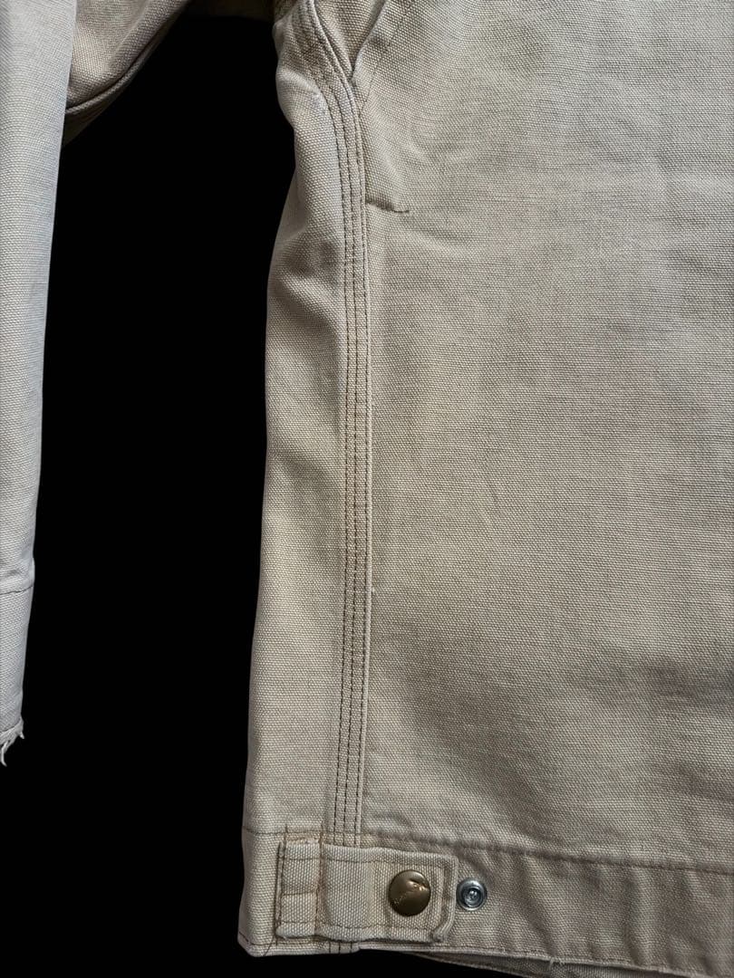 80s 星タグcarhartt 裏地なし　デトロイトジャケット　L tall