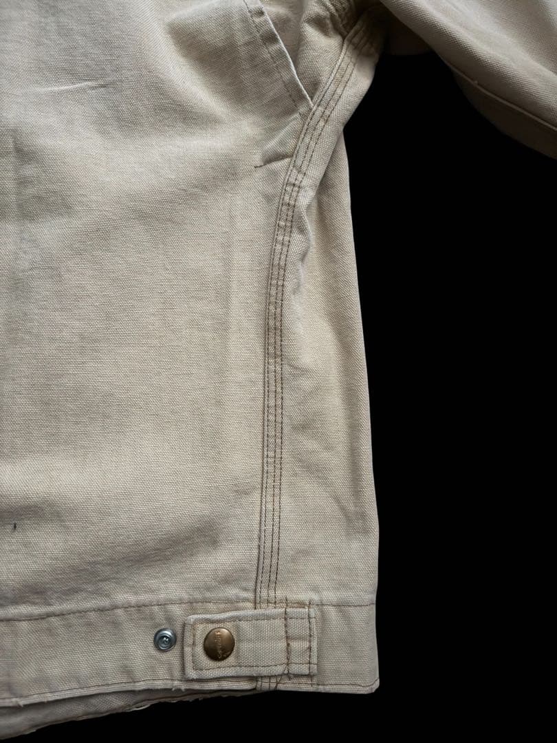 80s 星タグcarhartt 裏地なし　デトロイトジャケット　L tall