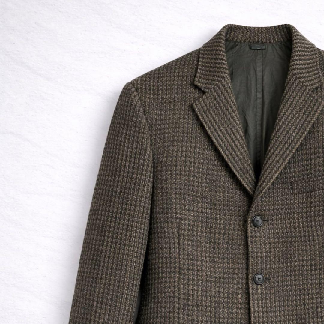 70's Harris Tweed ジャケット ブラウン ヴィンテージ 古着