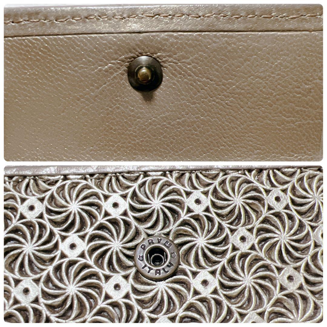 美品✨HIROKO HAYASHI ジラソーレ　ミニ財布　コンパクト　ゴールド