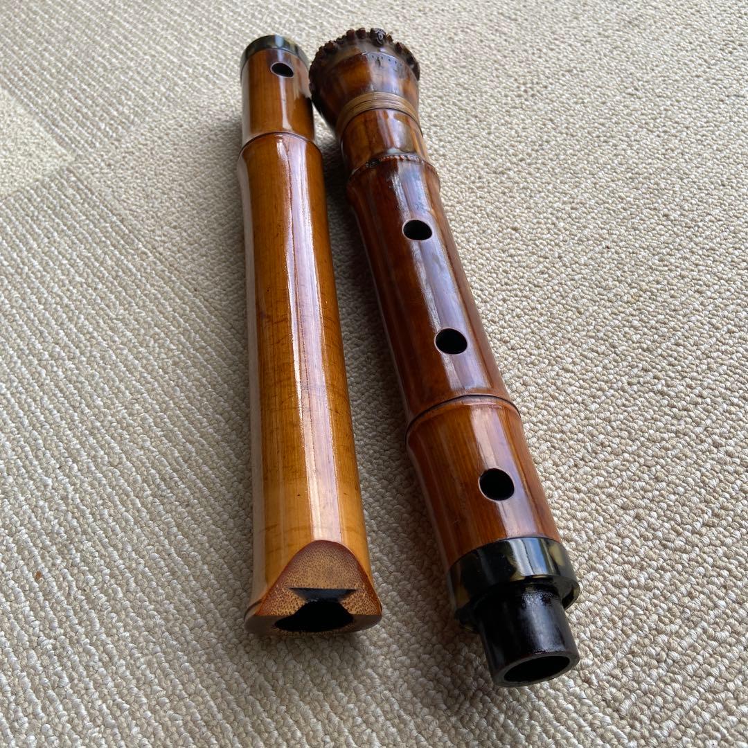 237尺八本体 一尺八寸管　竹製 5穴
