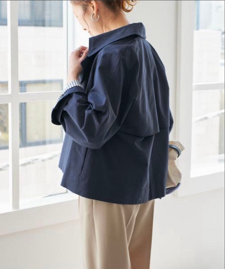 spick & span ソフトツイルショートトレンチコート
