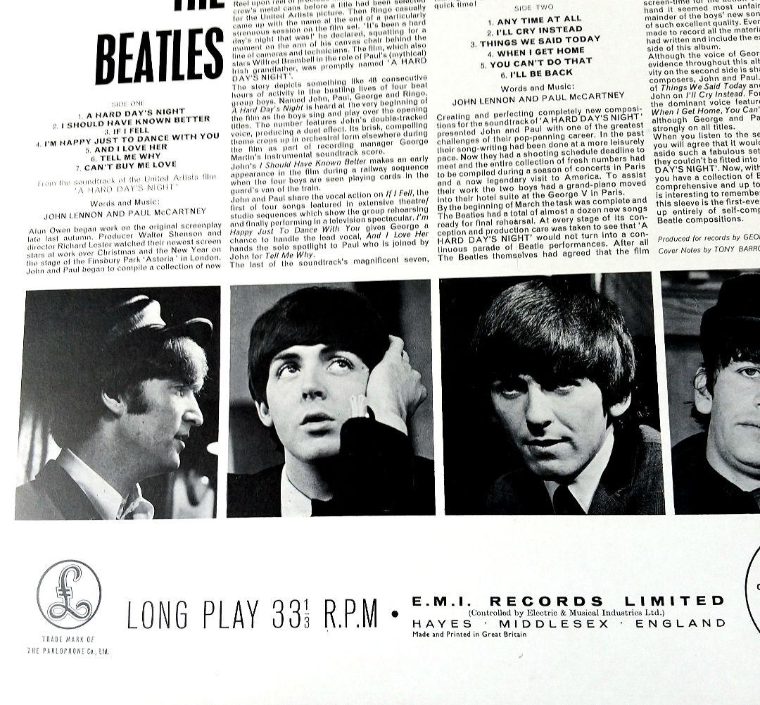 洋楽 THE BEATLES A HARD DAY'S NIGHT LP