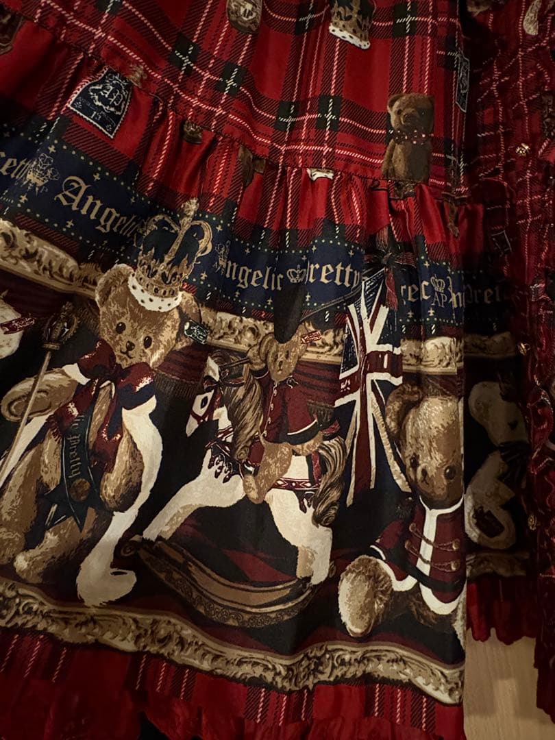 【タグあり】Angelic Pretty British Bear スカート