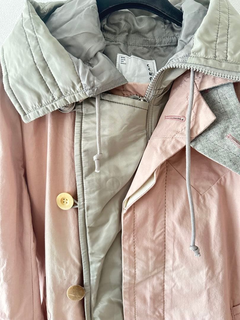 SACAI ダブルブレスト モッズコート