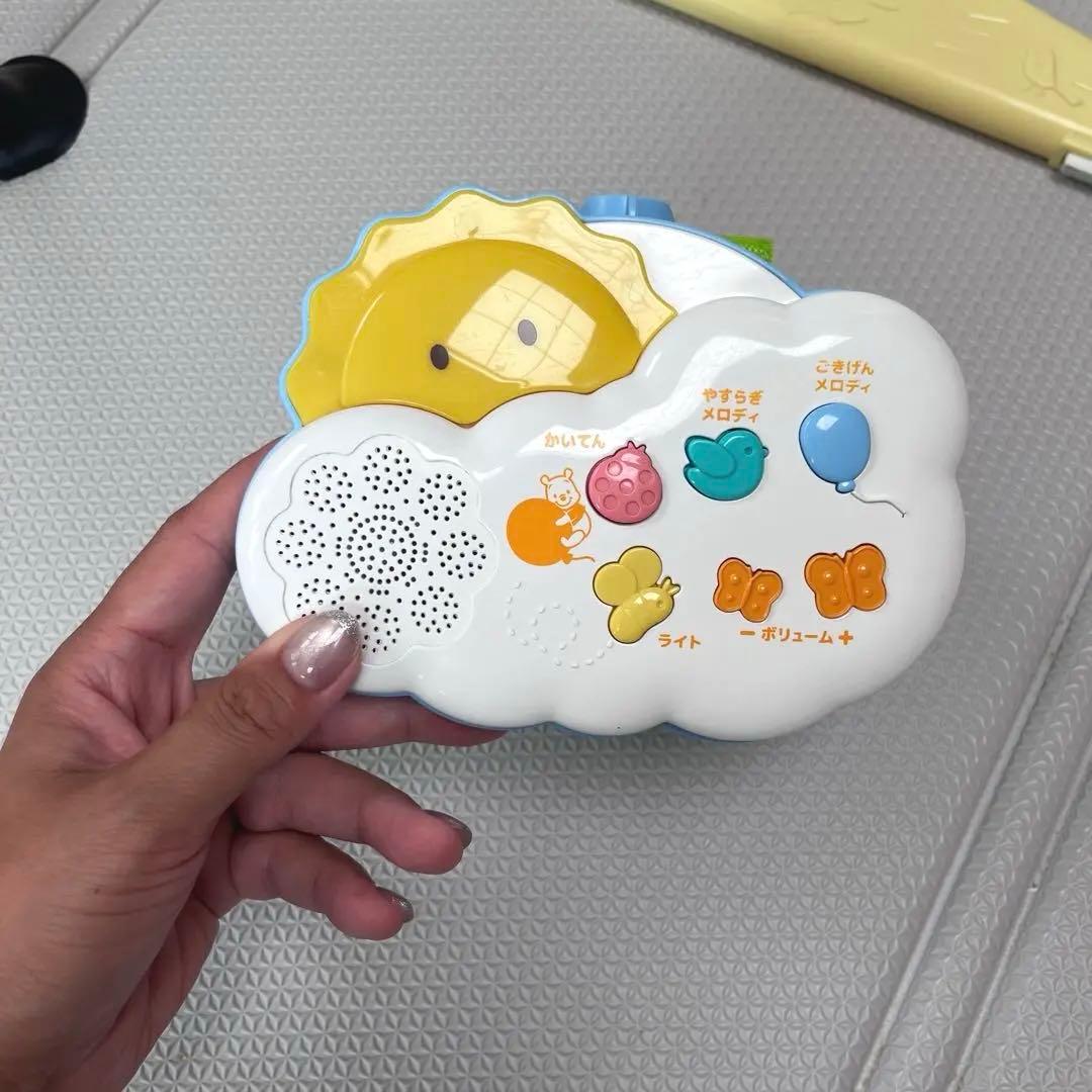 【箱付き•付属品全て◎】くまのプーさん　えらべる回転6wayジムにへんしんメリー