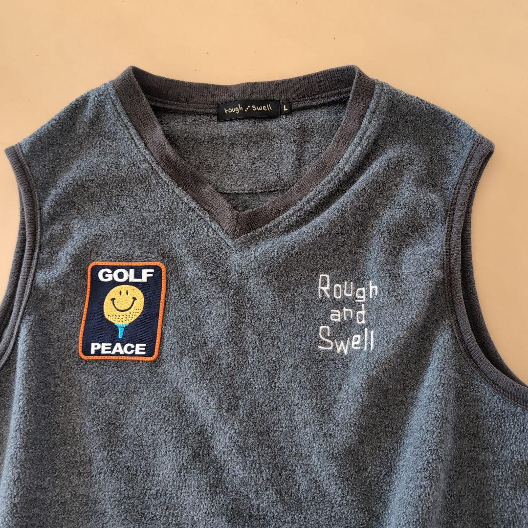 Rough and Swell Vネックベスト GOLF PEACE