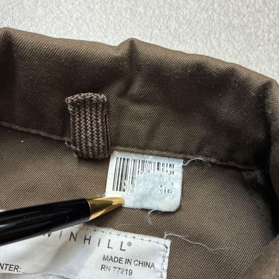 専用企業ロゴワークブルゾンupsハーフジップL相当リフレクターラグランプルオーバ