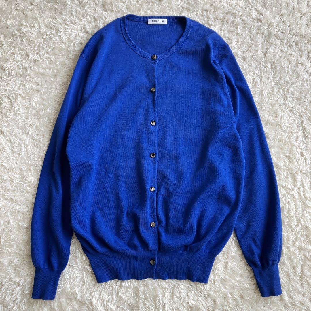 美品 近年 22SS EVERYDAY I LIKE クルーネックカーディガン