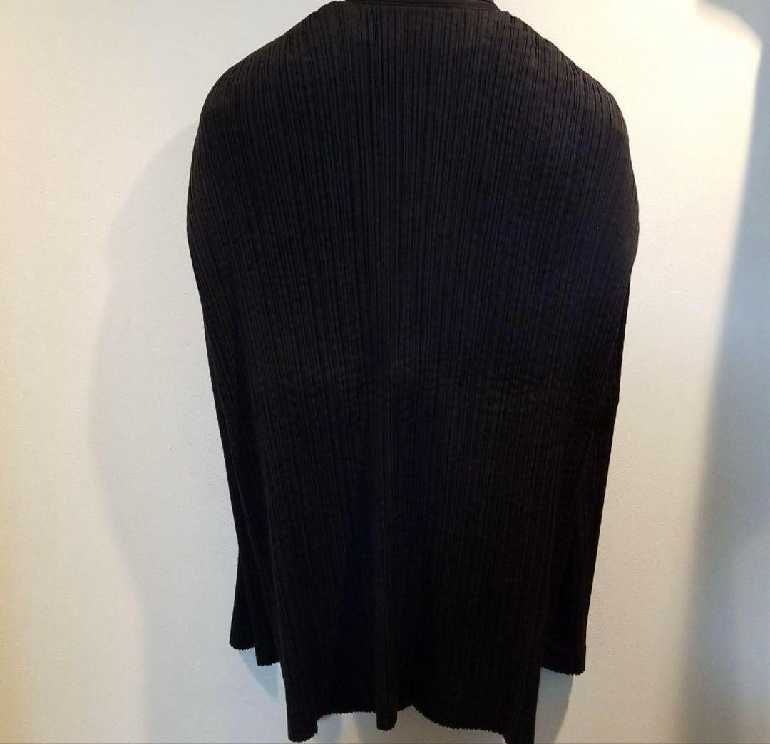 ISSEY MIYAKE ブラック プリーツ テーラードジャケット