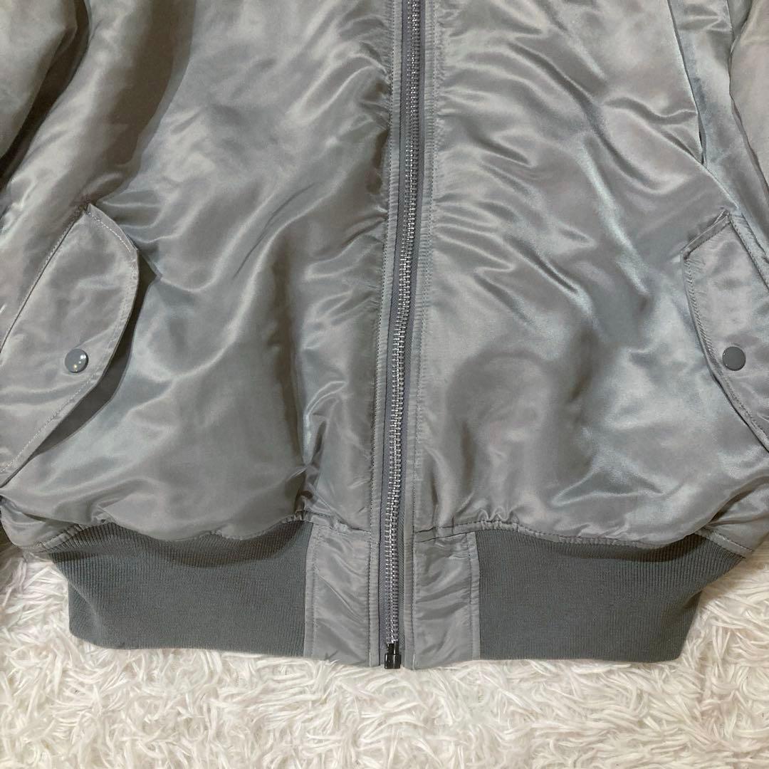 【希少カラー・ビッグサイズ】 アルファインダストリーズ　現行　シルバー　XL