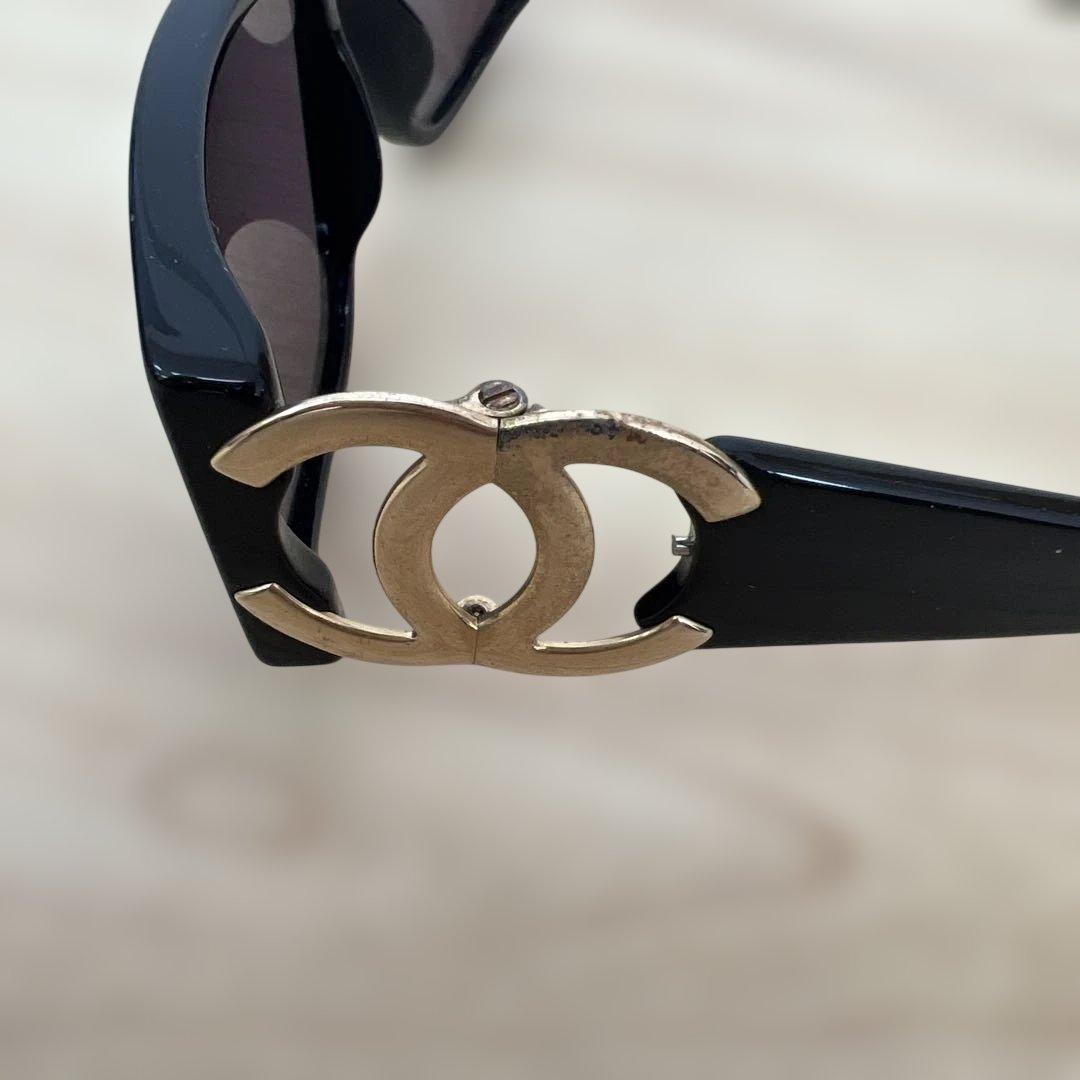 CHANEL ココマーク サングラス 02461 94305 ブラック ゴールド