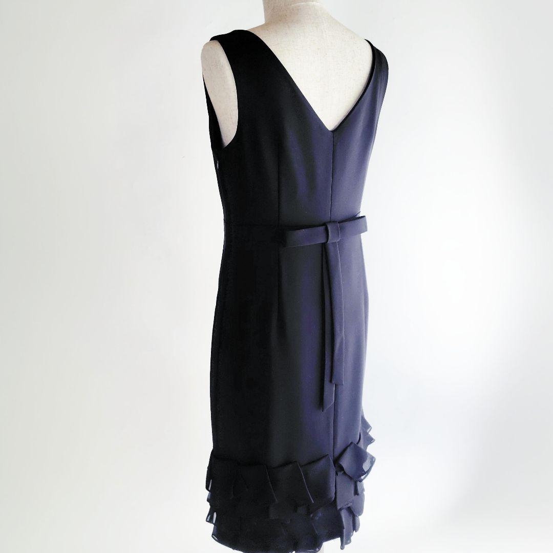 Grace Class グレースクラス 38/M 黒 フリル ドレス ワンピース