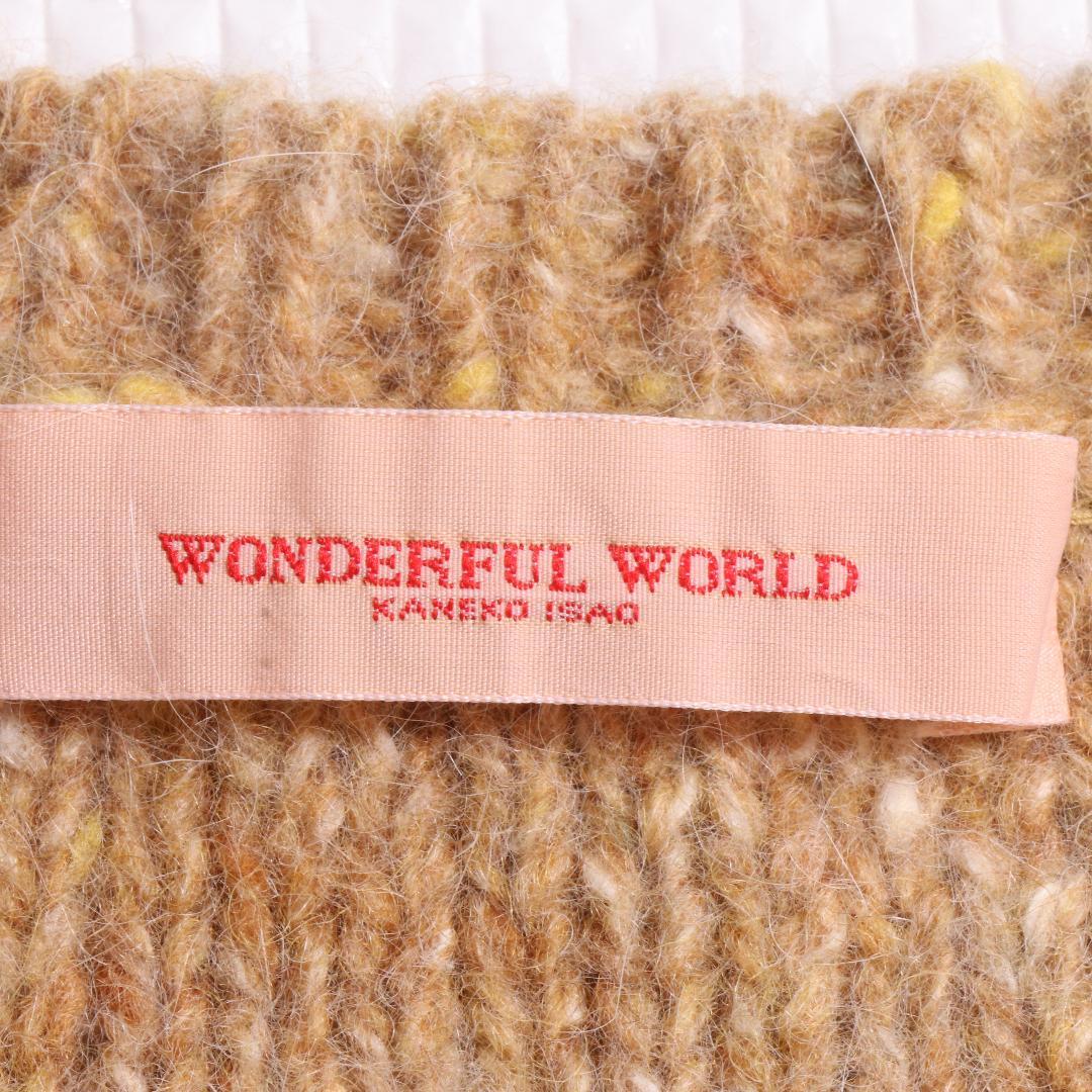 美品 WONDERFUL WORLD アウター カーディガン ネップ糸ニット