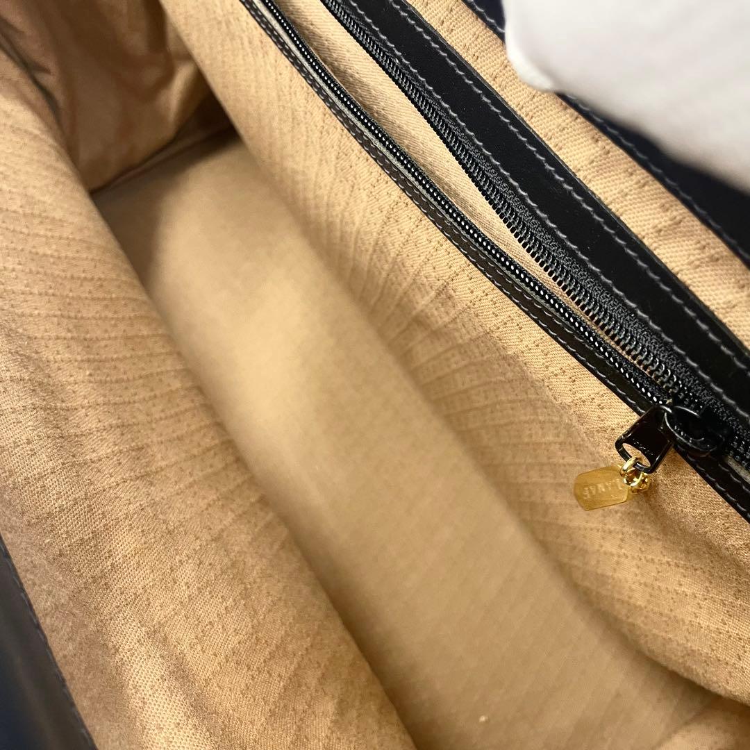 【美品】LAMAFラマフ ボストンバッグ 大容量 ブラック 極上本革 イタリア製