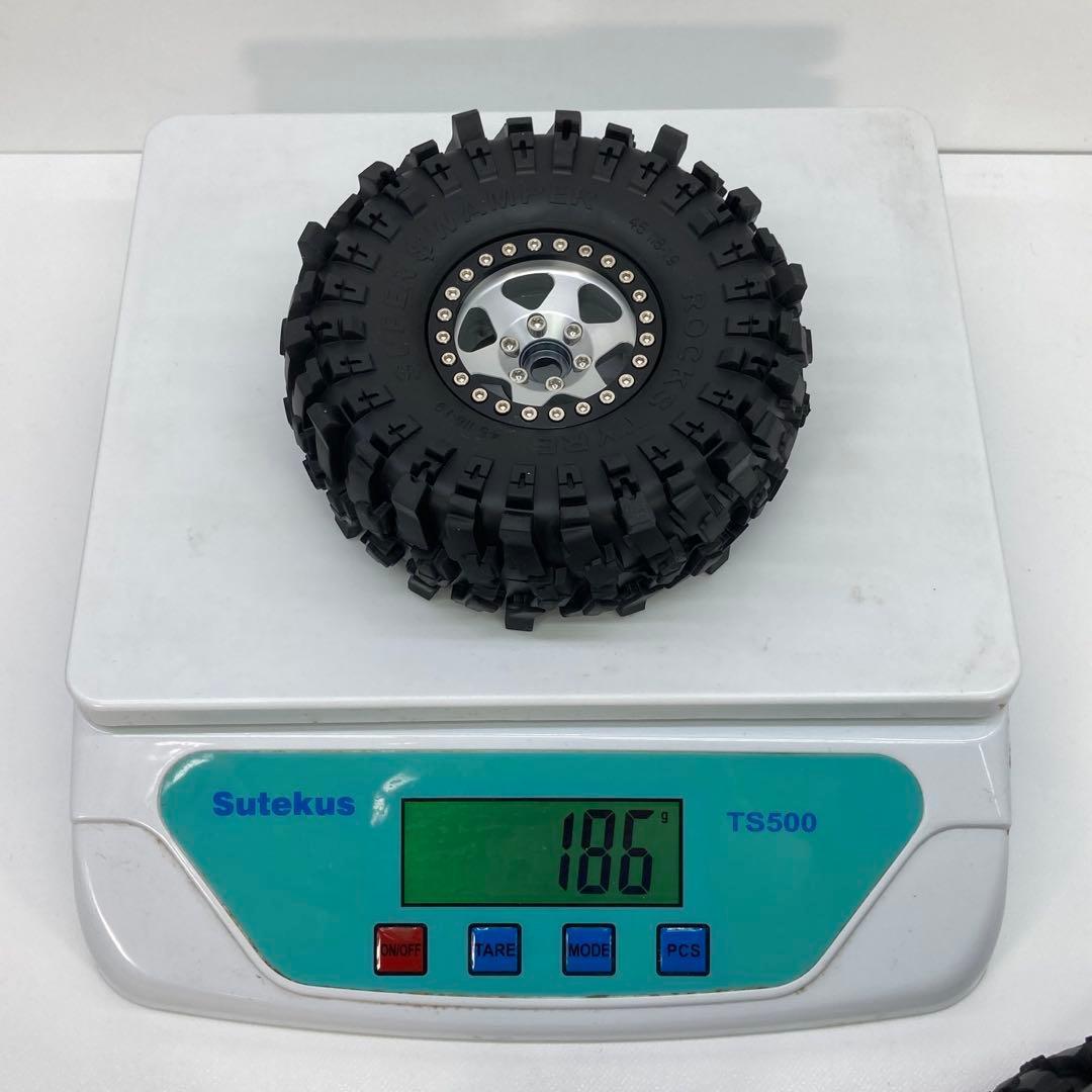 1.9 インチ ビード ロック ホイール RC アルミ クローラー タイヤ 金属