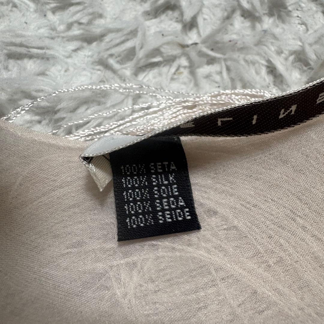 【美品】セリーヌ　ストール　シルク100% トリオンフ型ビジュー