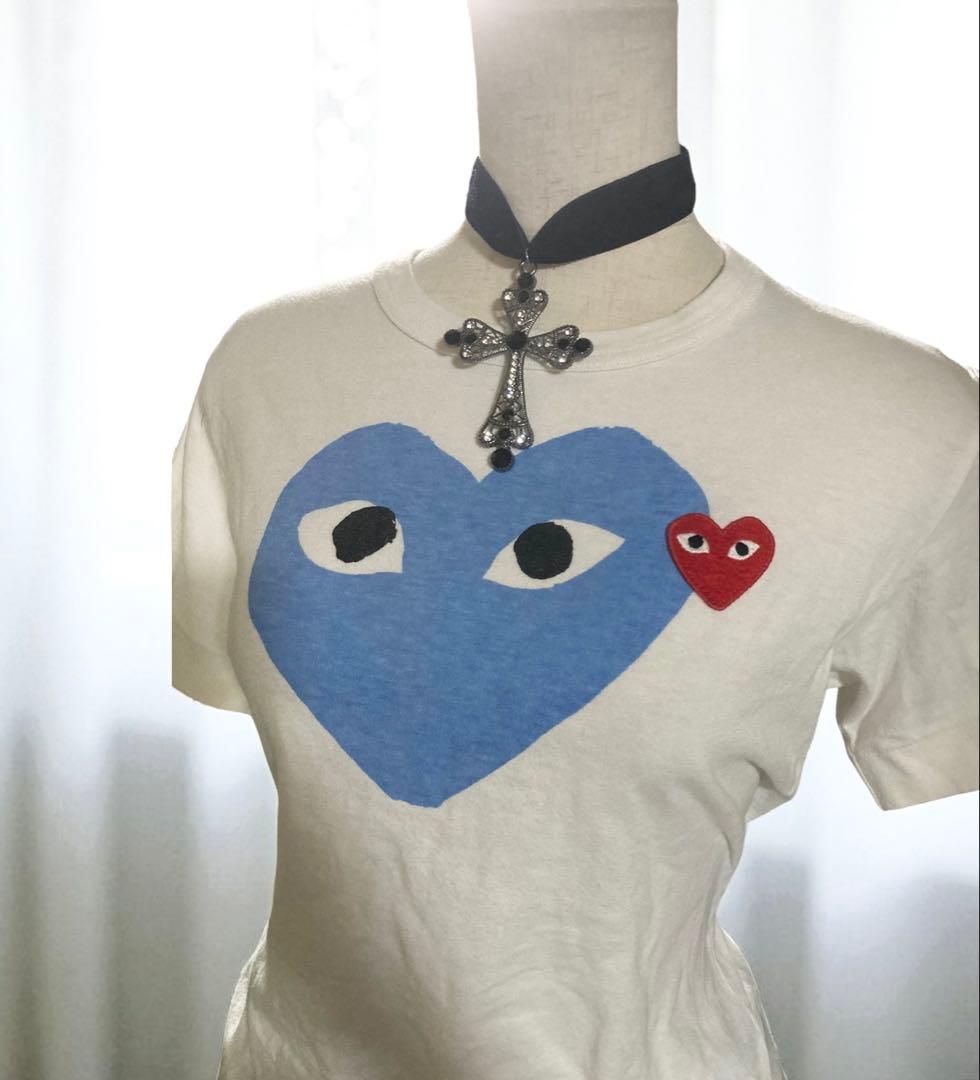 PLAY comme des garcons tシャツ tee ギャルソン　刺繍