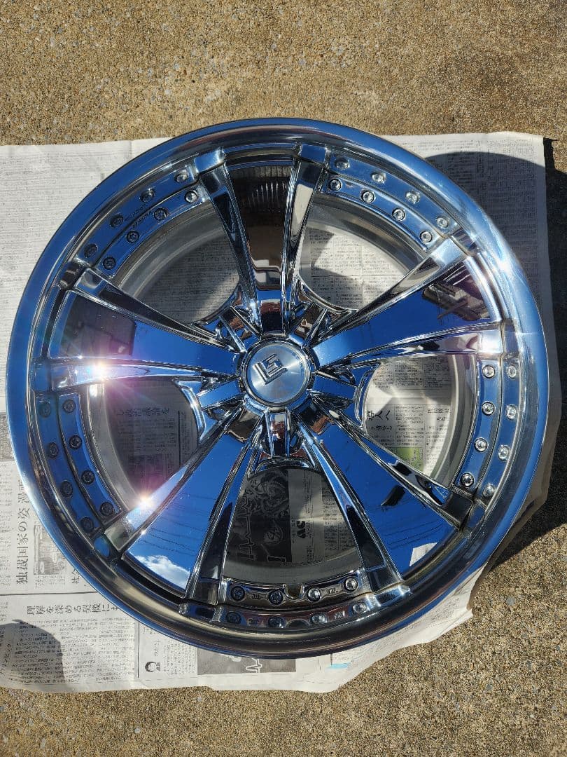 ワークLSジュビリー20x8.5 JJ+35スーパークローム1本